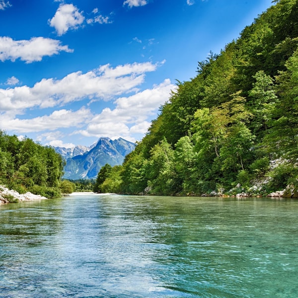 Bernd Melichar im Soča-Tal