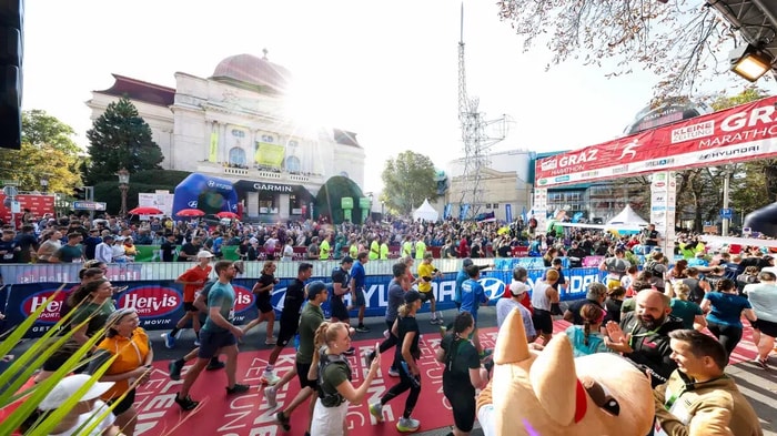Marathonläufer beim Graz Marathon