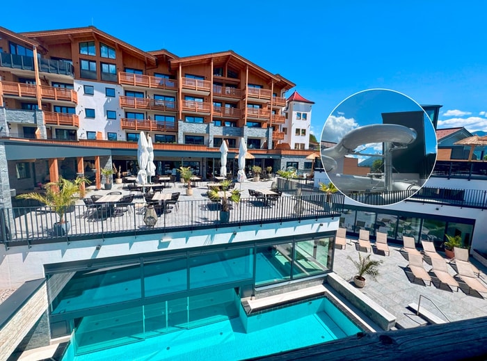 Hotelaußenansicht inkl. Pool